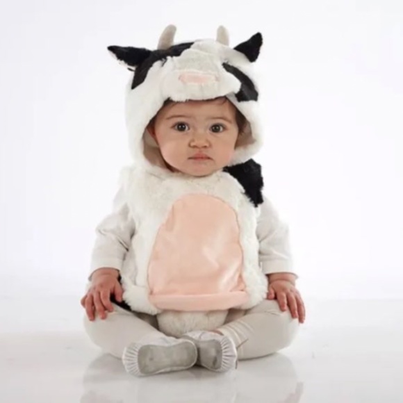 Pottery Barn Kids Cow Costume - 6-12 months Like New - Picture 1 of 12